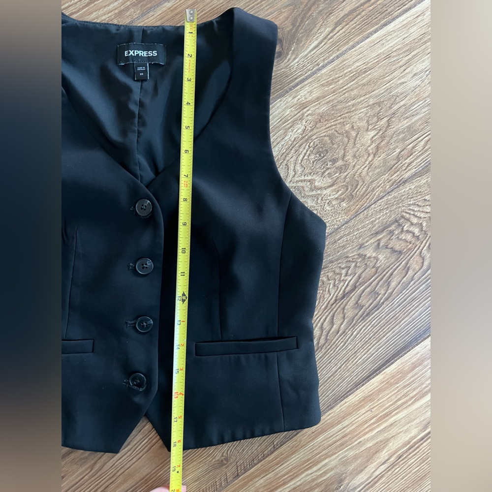 Express Editor 5 button Blazer Vest - image 2